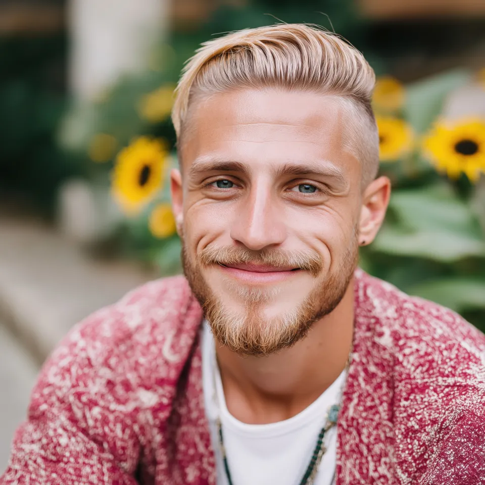 Mitarbeiter mit Lieferliste im Blumengeschäft